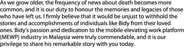 As we grow older, the frequency of news about death becomes more common, and it is our duty to honour the memories an...