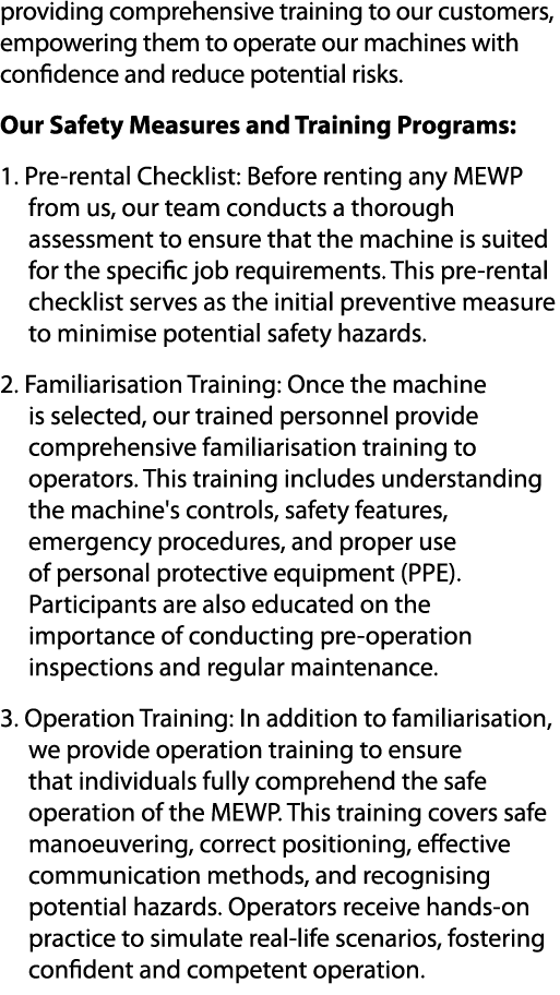 providing comprehensive training to our customers, empowering them to operate our machines with confidence and reduce...