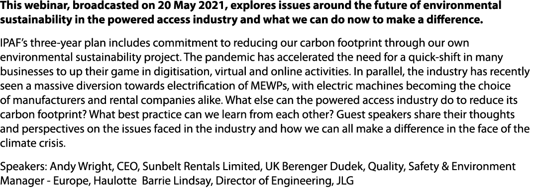 This webinar, broadcasted on 20 May 2021, explores issues around the future of environmental sustainability in the po...