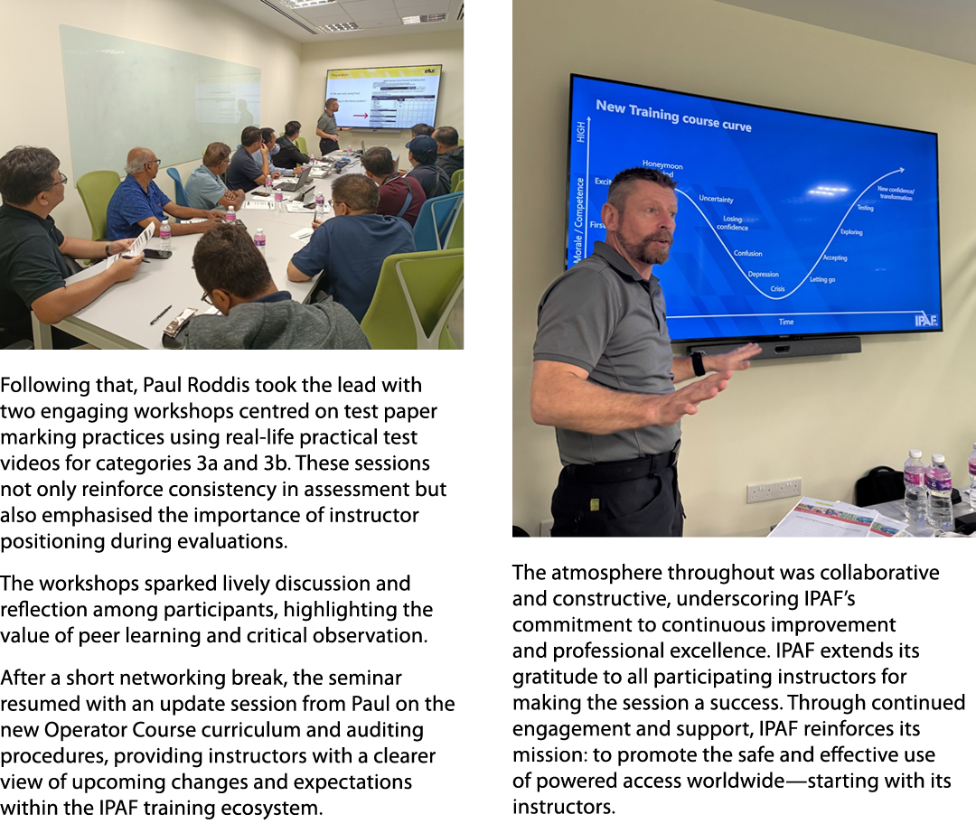 ￼ Following that, Paul Roddis took the lead with two engaging workshops centred on test paper marking practices using...