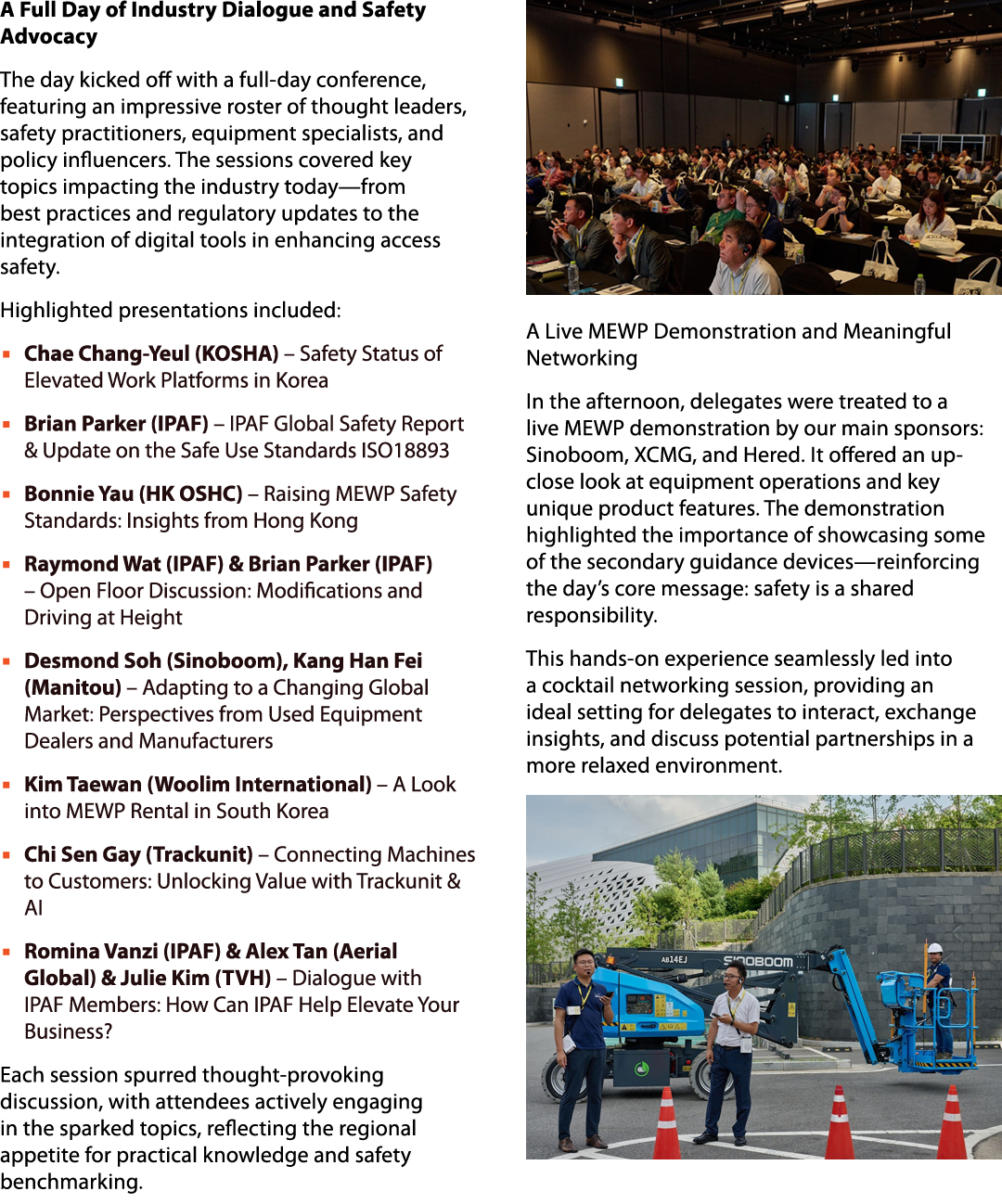 A Full Day of Industry Dialogue and Safety Advocacy The day kicked off with a full day conference, featuring an impre...