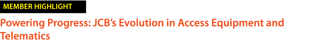 ￼ Powering Progress: JCB’s Evolution in Access Equipment and Telematics