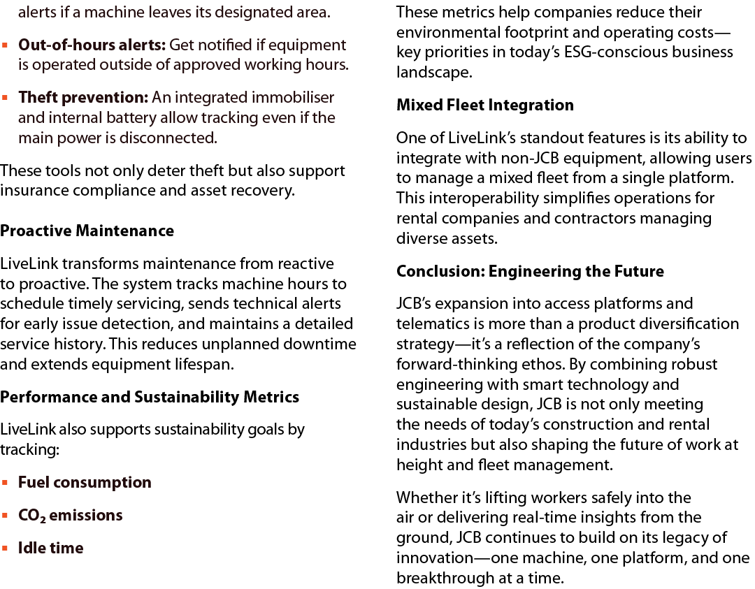 alerts if a machine leaves its designated area. ▪ Out of hours alerts: Get notified if equipment is operated outside ...